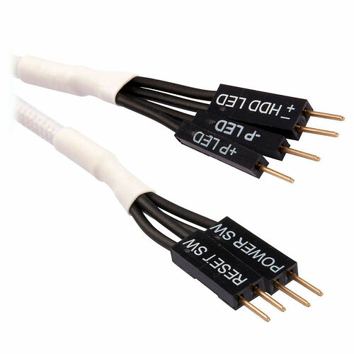 Corsair Kit d'extension gainé pour panneau avant - Blanc - 30 cm