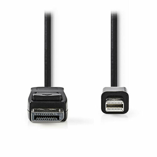 Nedis Câble Mini DisplayPort / DisplayPort - Noir - 1 m