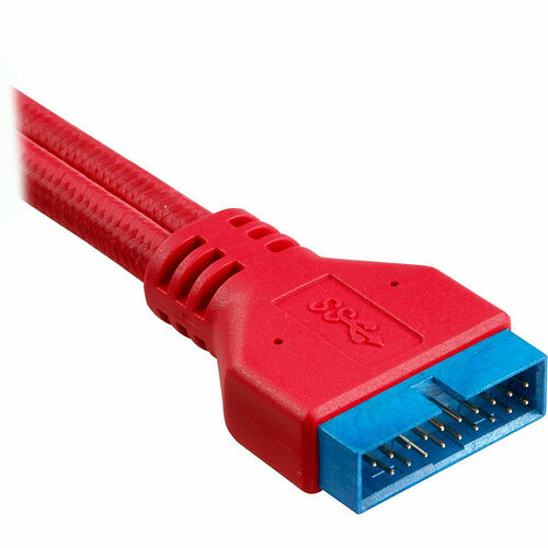 Kit d'extension gainé pour panneau avant (30 cm) - Rouge - Corsair