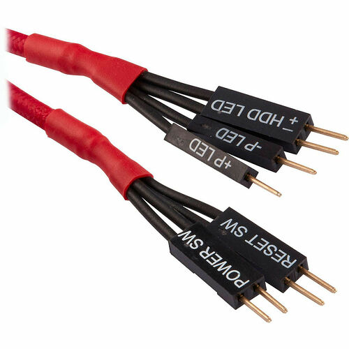 Kit d'extension gainé pour panneau avant (30 cm) - Rouge - Corsair