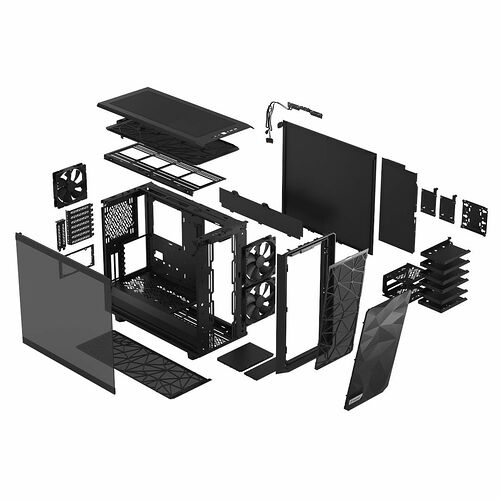Fractal Design Meshify 2 Light TG - Noir