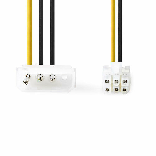 Nedis Adaptateur d'alimentation Molex vers PCI-E 6 Broches