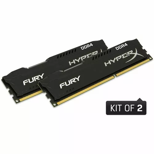 DDR4 HyperX Fury Noir - 16 Go (2 x 8 Go) 2933 MHz - CAS 17 - DDR4
