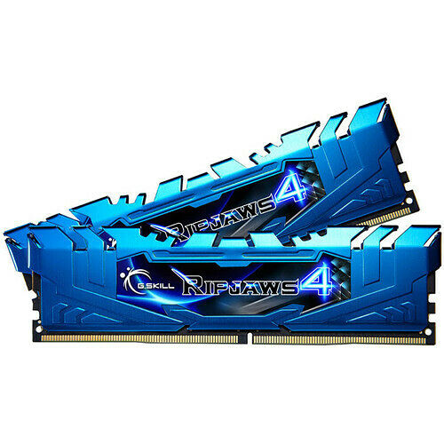 DDR4 G.Skill Ripjaws 4, Bleu, 2 x 4 Go, 3000 MHz, CAS 15