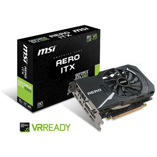 MSI GeForce GTX 1060 AERO ITX 6G OC, 6 Go
