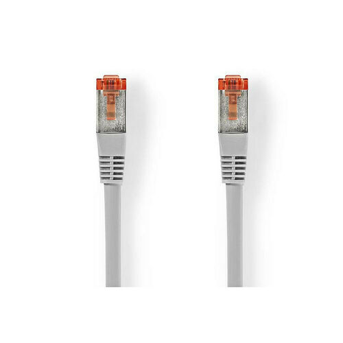 Câble ethernet RJ45 Cat.6 - Blindé - Gris - 30 mètres