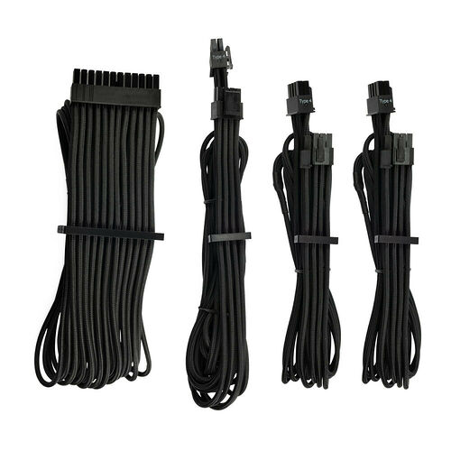 Kit de câbles Corsair Starter gainés - Noir