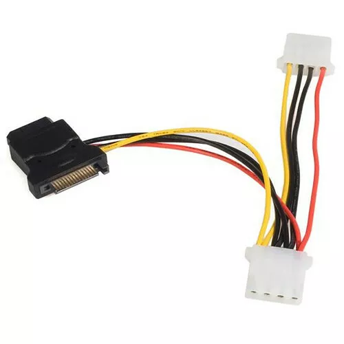 Cable D'alimentation IDE Mâle à Double SATA 15.5 Cm Pour Disques Durs SATA Et Lecteurs