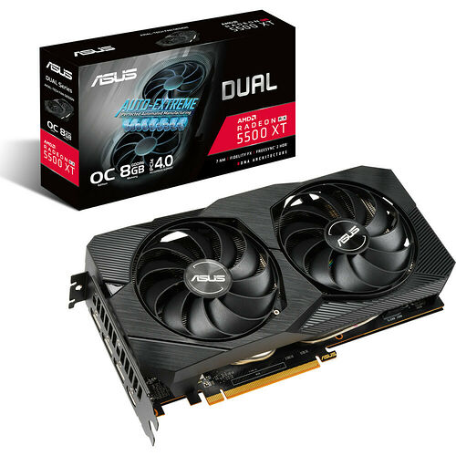 Asus Radeon DUAL RX 5500 XT O8G EVO (8 Go)