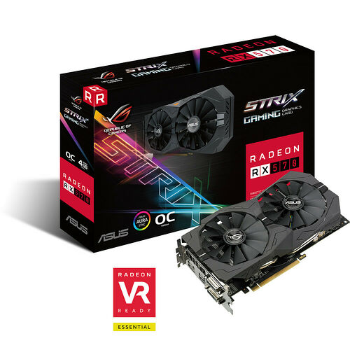 Asus Radeon RX 570 ROG STRIX OC, 4 Go