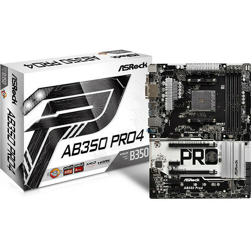ASRock AB350 Pro4 Carte mère AM4 Top Achat