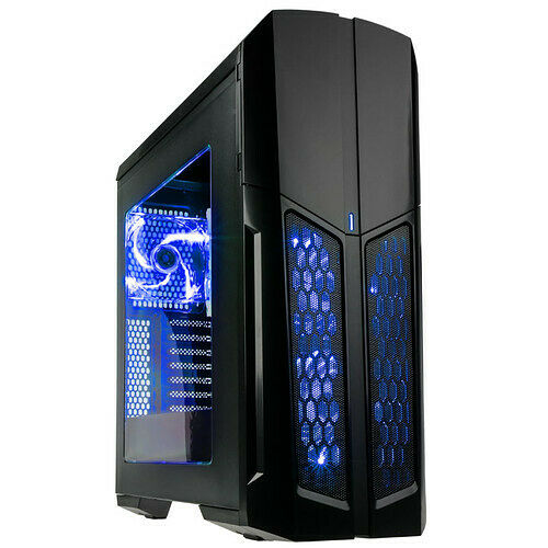 Kolink Vault, Noir (LED bleues)