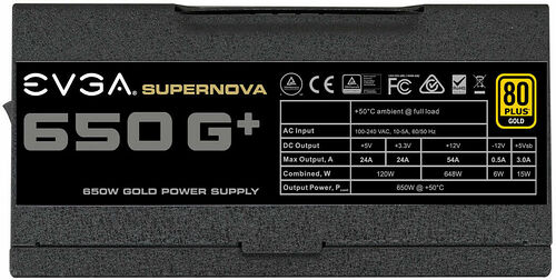 EVGA SuperNOVA 650 G1+, 650W