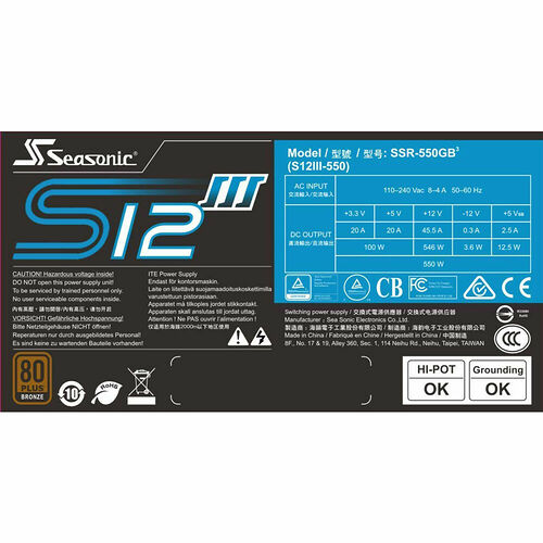 Seasonic S12III-550 - 550W