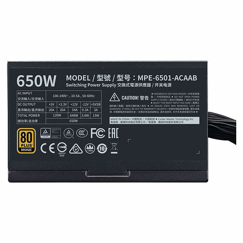 Cooler Master MWE Bronze (v2) - 650W