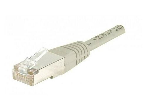 Câble ethernet RJ45 Cat.6 - Blindé - Ivoire - 50 mètres