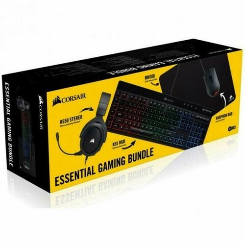 Pack Corsair K55 + HS50 + Harpoon Pro + MM100