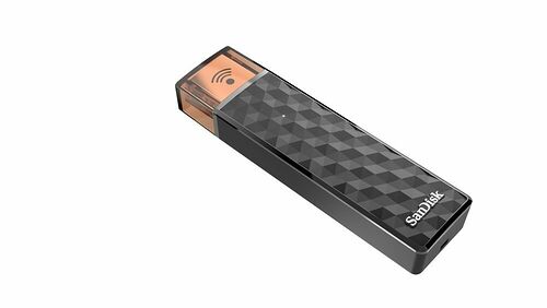 Clé USB 2.0 Wi-Fi SanDisk Connect Wireless Stick, 16 Go, Noir