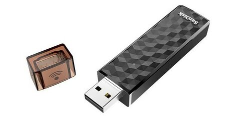 Clé USB 2.0 Wi-Fi SanDisk Connect Wireless Stick, 16 Go, Noir
