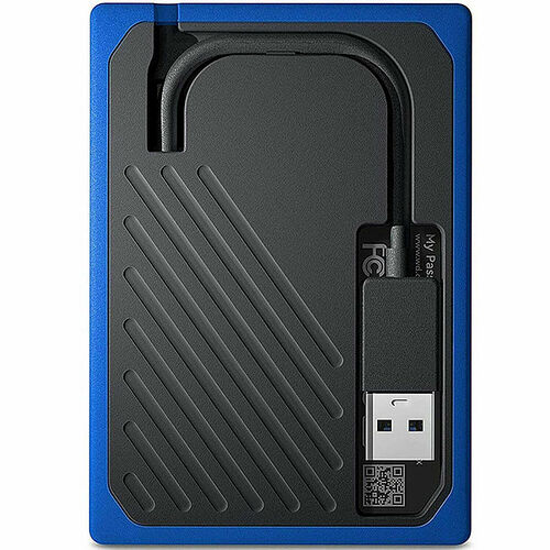 Western Digital WD My Passport Go 500 Go - Noir/Bleu
