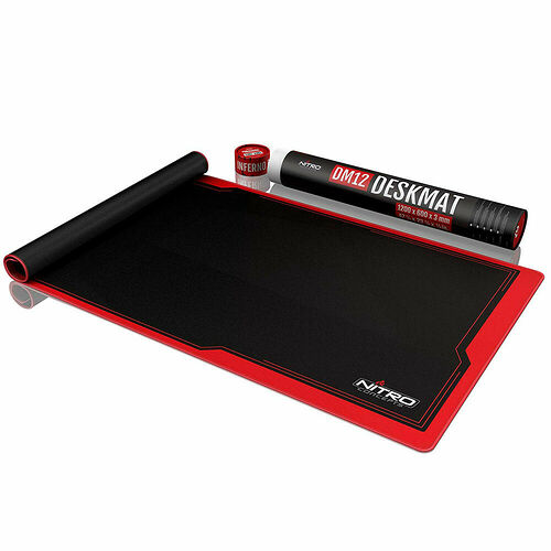 Nitro Concepts Deskmat DM12 - Noir / Rouge