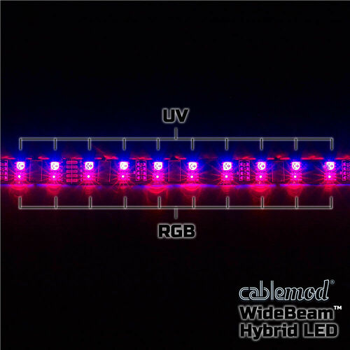CableMod WideBeam Hybrid Kit - 30 cm - RGB/UV