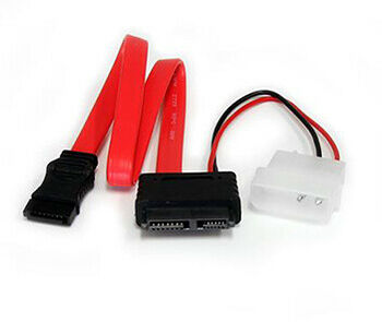 Câble adaptateur 50 cm Slimline SATA vers SATA avec alimentation LP4, Startech