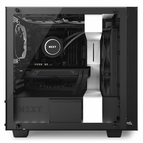 NZXT H400i, Blanc mat/Noir