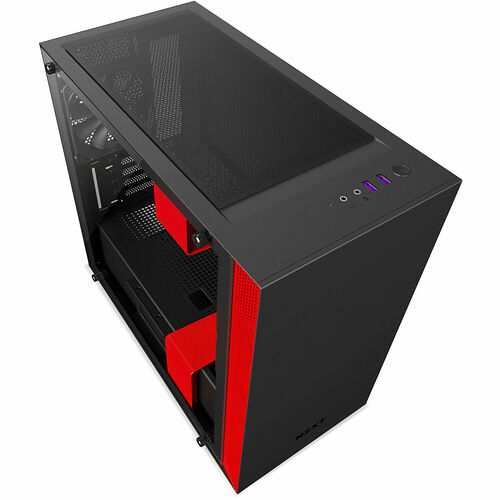 NZXT H400, Noir mat/Rouge