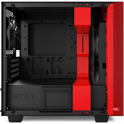 NZXT H400, Noir mat/Rouge