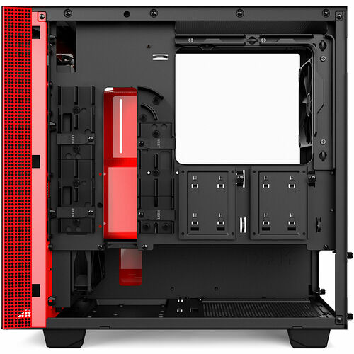 NZXT H400, Noir mat/Rouge