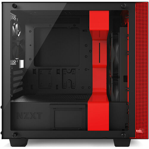 NZXT H400, Noir mat/Rouge