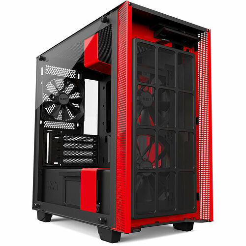 NZXT H400, Noir mat/Rouge