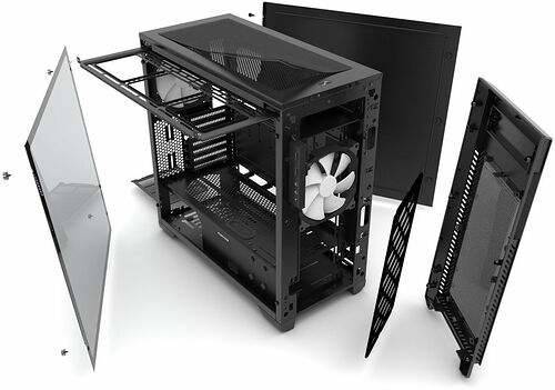 Phanteks Enthoo Pro M Tempered Glass - Satin Black
