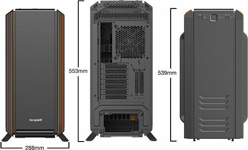Be Quiet! Silent Base 801 - Noir/Orange (Version fenêtre)