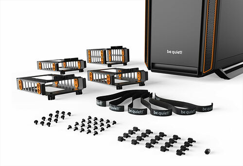 Be Quiet! Silent Base 801 - Noir/Orange (Version fenêtre)