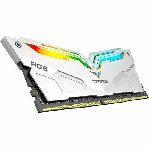 DDR4 T-FORCE Night Hawk RGB, Blanc - 32 Go (2 x 16 Go) 3000 MHz - CAS 16