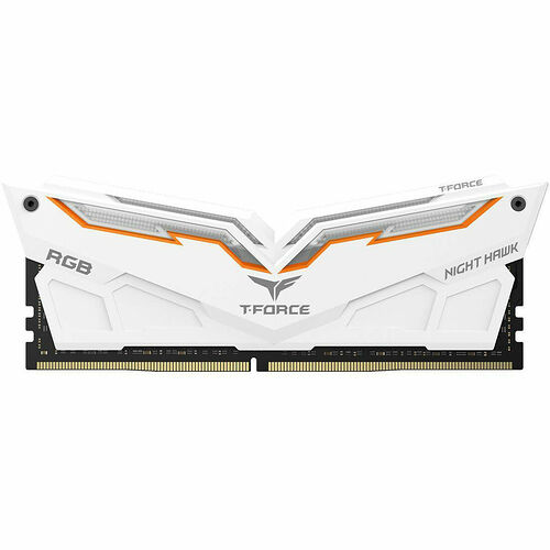DDR4 T-FORCE Night Hawk RGB, Blanc - 32 Go (2 x 16 Go) 3000 MHz - CAS 16