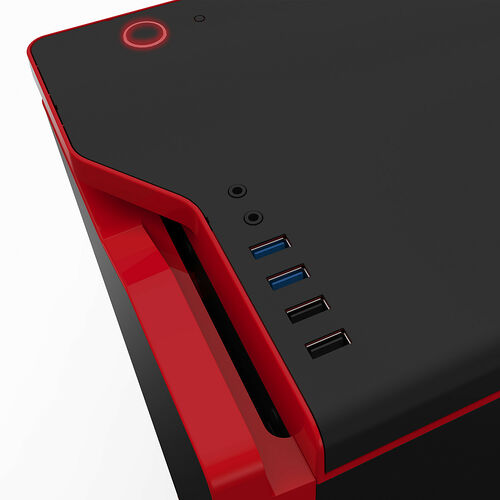 NZXT H440 New Edition, Noir/Rouge