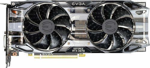 EVGA GeForce RTX 2070 BLACK EDITION, 8 Go