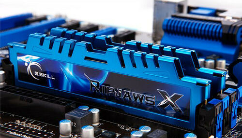 DDR3 G.Skill Ripjaws X, Bleu, 2 x 4 Go, 2133 MHz, CAS 10