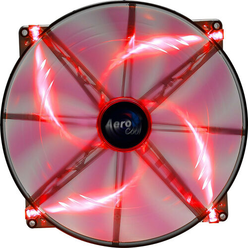 Aerocool Silent Master, 200 mm (LED Rouges)