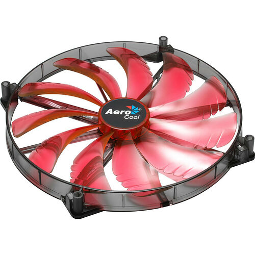 Aerocool Silent Master, 200 mm (LED Rouges)