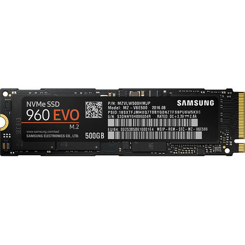 Samsung Série 960 EVO, 500 Go, M.2 (Type 2280)