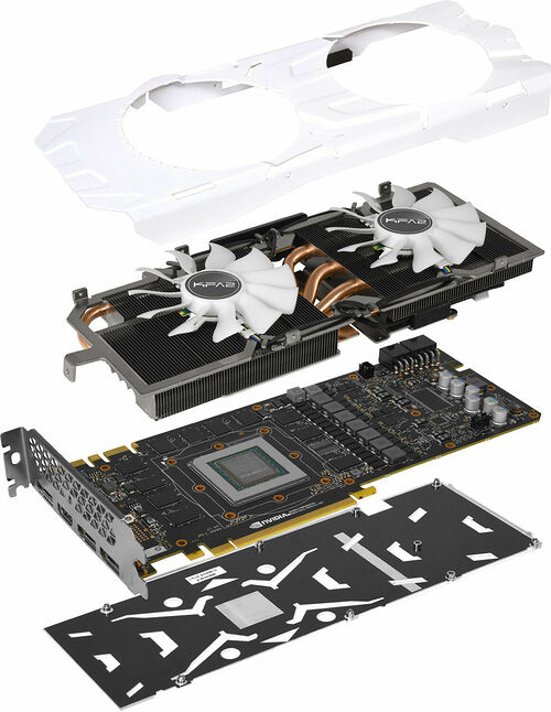 KFA2 GeForce GTX 1080 Ti EXOC White, 11 Go
