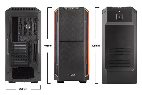 be quiet! Silent Base 600 - Noir/Orange