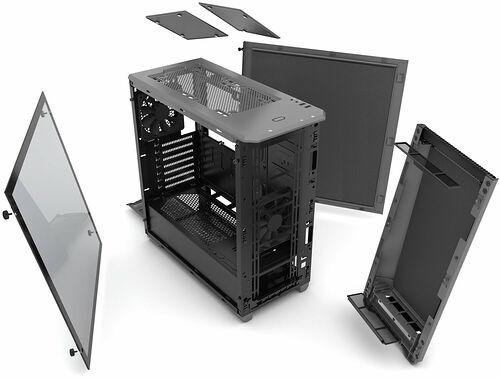 Phanteks Eclipse P400S (Silent Edition) Tempered Glass - Anthracite Grey