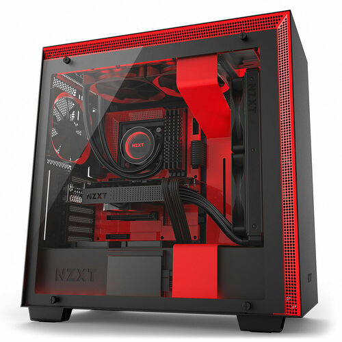 NZXT H700i - Noir mat/Rouge