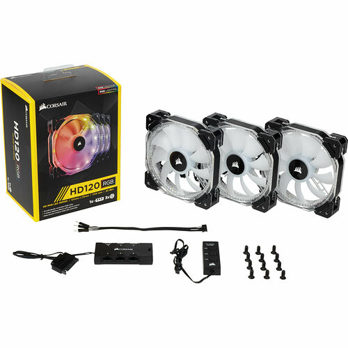 Corsair HD120 High Performance - 120 mm (LED RGB - Pack de 3)