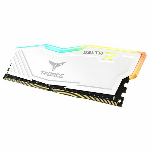 DDR4 T-FORCE Delta RGB Blanc - 32 Go (2 x 16 Go) 3200 MHz - CAS 16